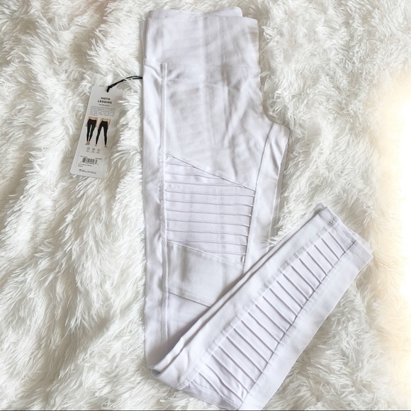 Alo Moto Legging White Size small - Picture 1 of 4